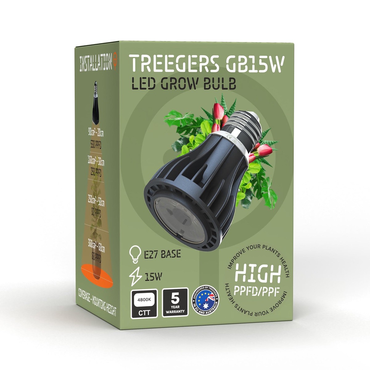 Treeger Led Light Bulb (Fits Regular Fittings) 15W30W 30W