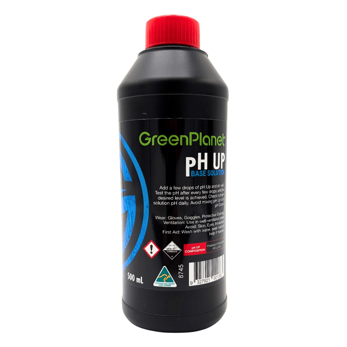 Greenplanet Ph Up Premium Ph Adjuster For Hydroponic And Soil Gardens 500Ml