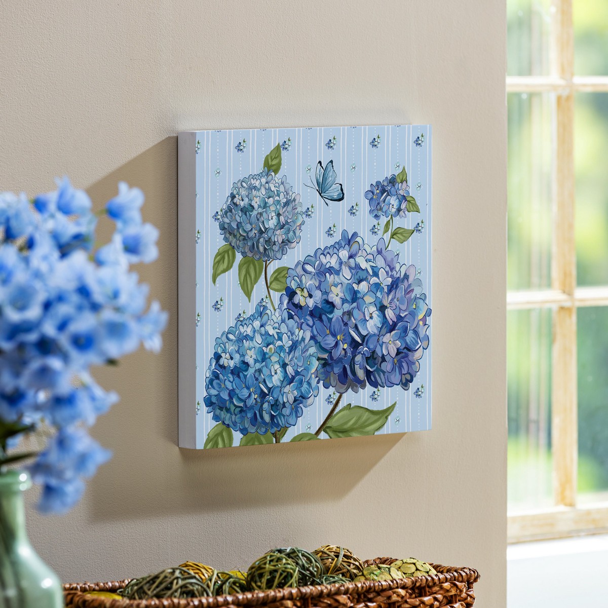 Vivastyle Indoor Wall Decor Hydrangea Haven 12 L X 12 H