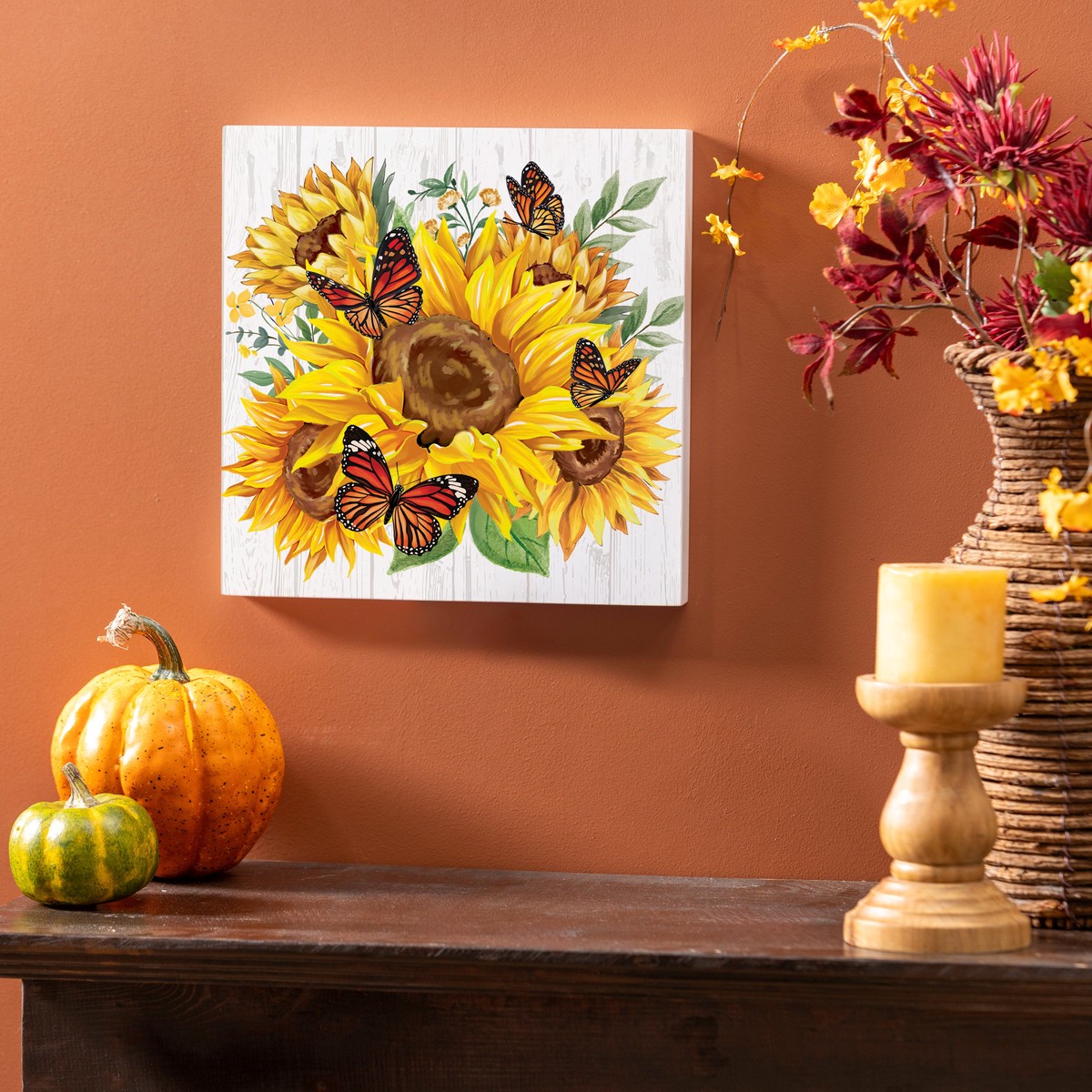 Harvest Blossom Sunflower Indoor Wall Dcor 12