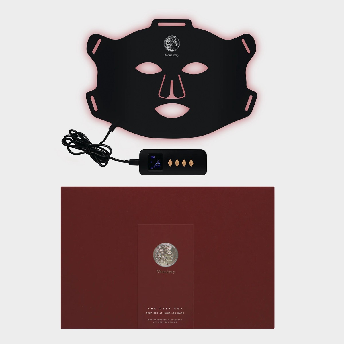 Monastery Deep Red LED Mask