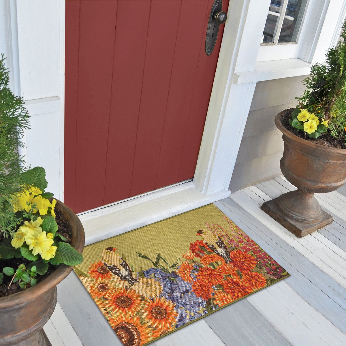 Garden Birds IndoorOutdoor Rug