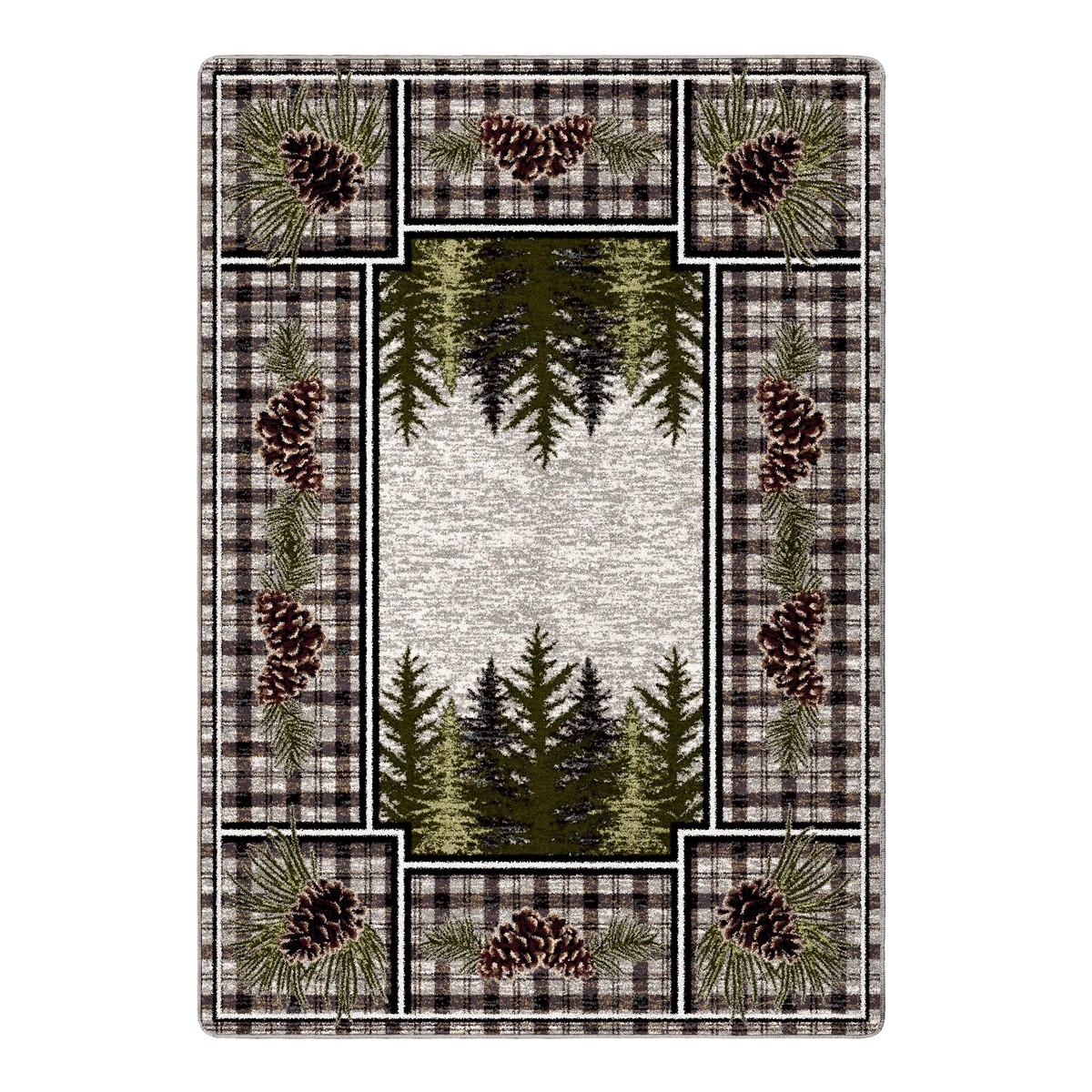 Pine Cone Valley Plaid Rug 28 x 310