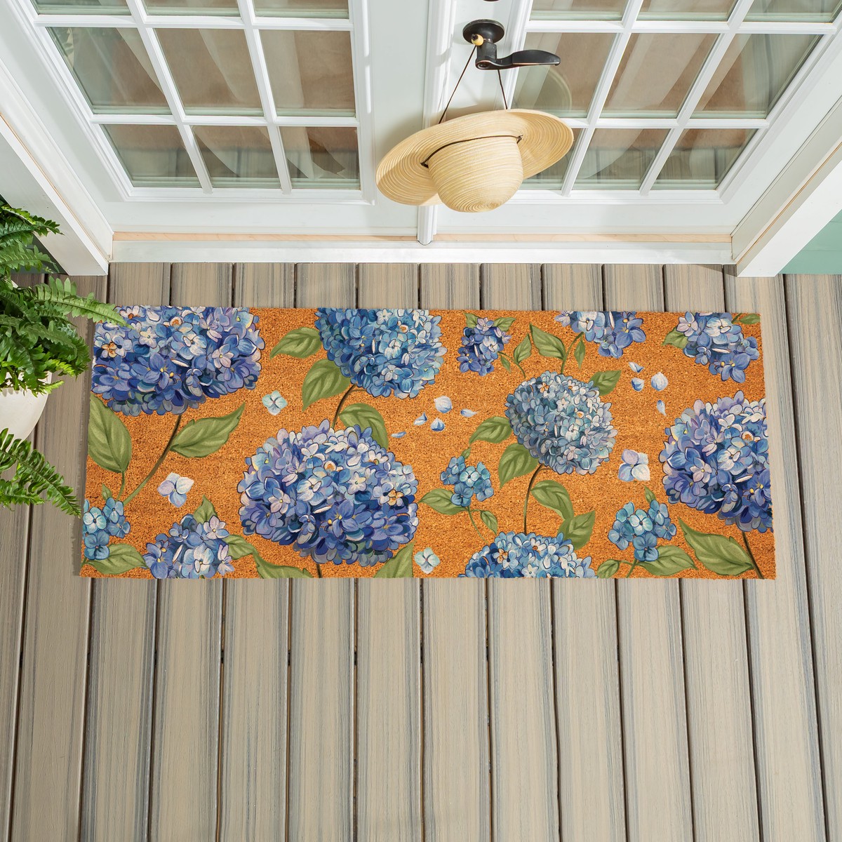Hydrangea Haven Coir Mat 60x24