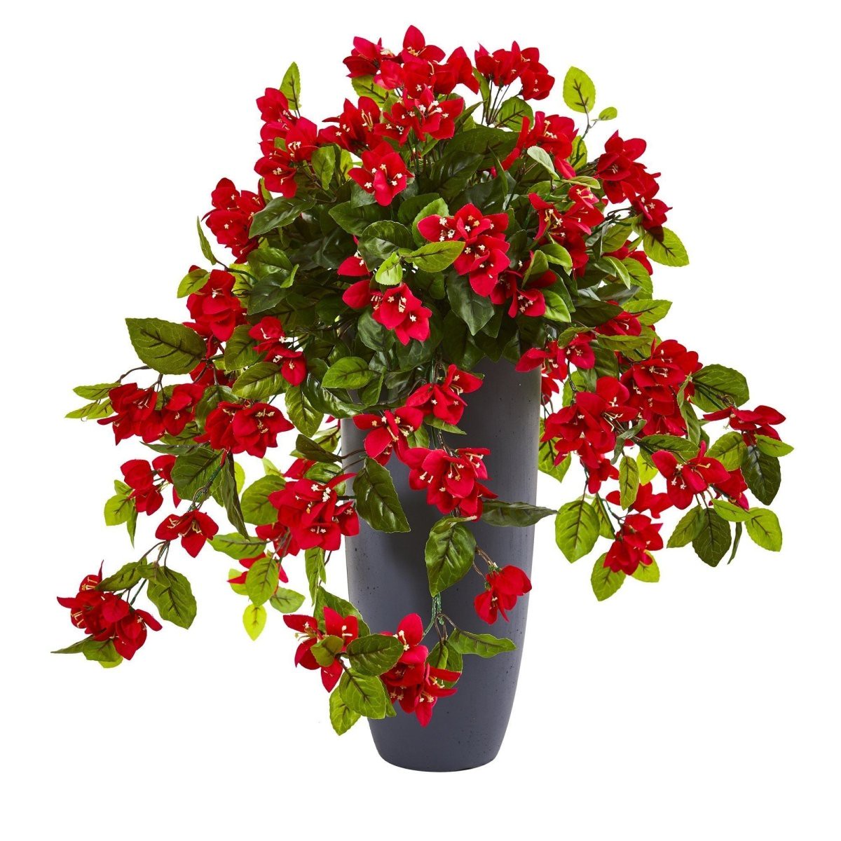 26-in Bougainvillea Artificial Plant in Planter UV Resistant Decor