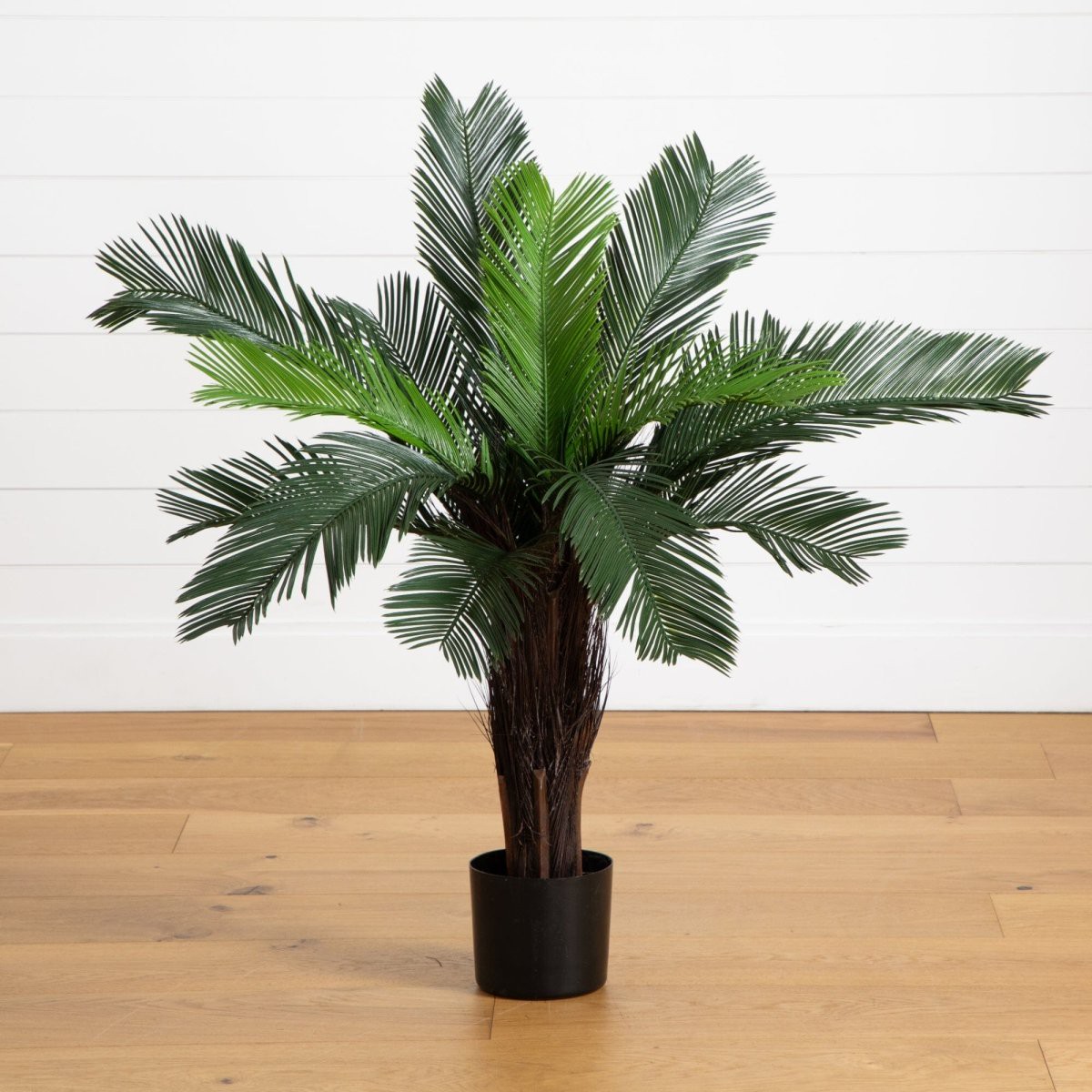 3-ft UVResistant Cycas Palm Tree IndoorOutdoor Faux Plant