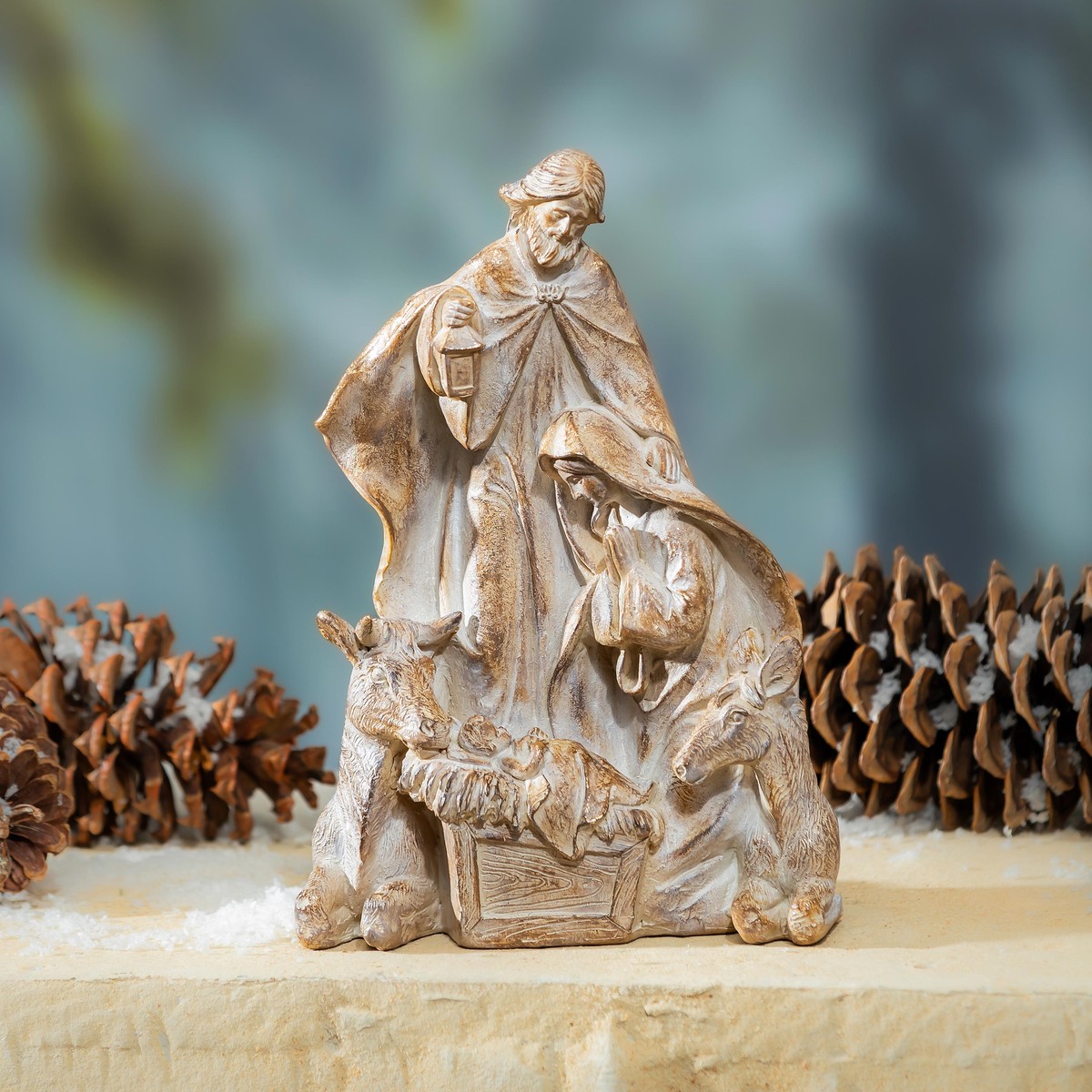 Nativity Garden Statue Resin Statue Heavenly Family 115H
